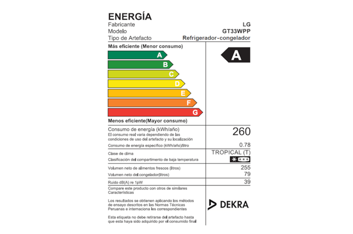 LG Refrigeradora LG Top Freezer 334L con Door Cooling, GT33WPP